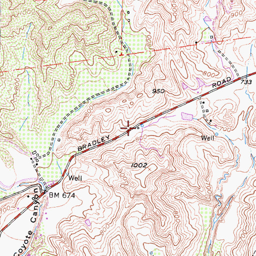 Topographic Map of Las Polas School (historical), CA