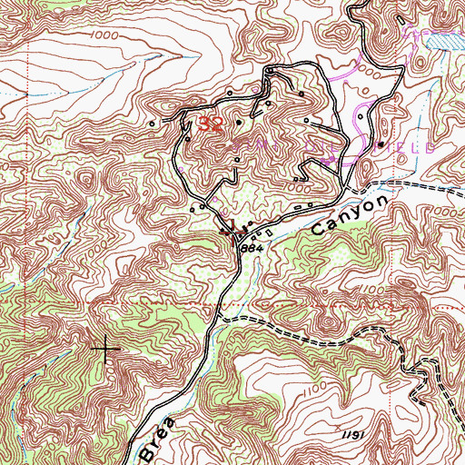 Topographic Map of Ornandez Ranch, CA