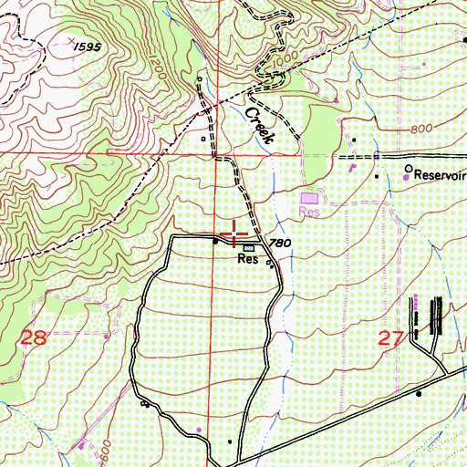 Topographic Map of San Cayetano School (historical), CA