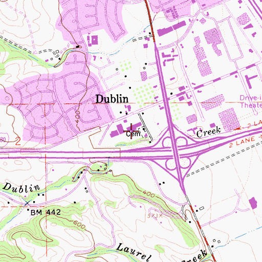 Topographic Map of Saint Raymonds Church, CA