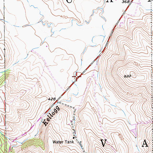 Topographic Map of Vasco School (historical), CA
