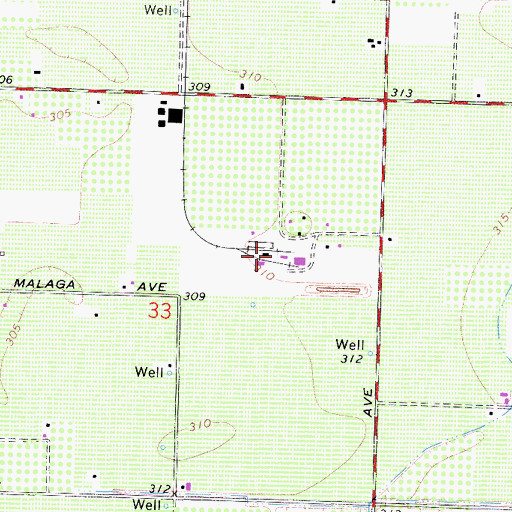 Topographic Map of Alta Vineyards Mattei Plant, CA