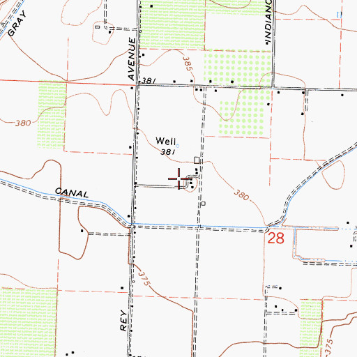 Topographic Map of Blue Jay Ranch, CA