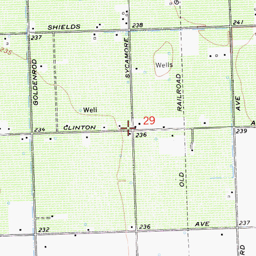 Topographic Map of Empire School (historical), CA