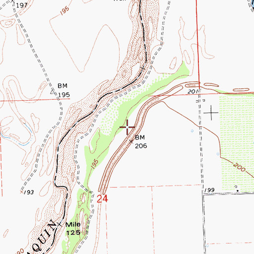Topographic Map of Enterprise Canal (historical), CA