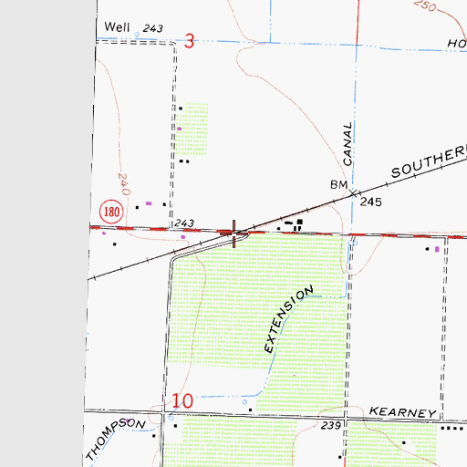Topographic Map of Floyd, CA
