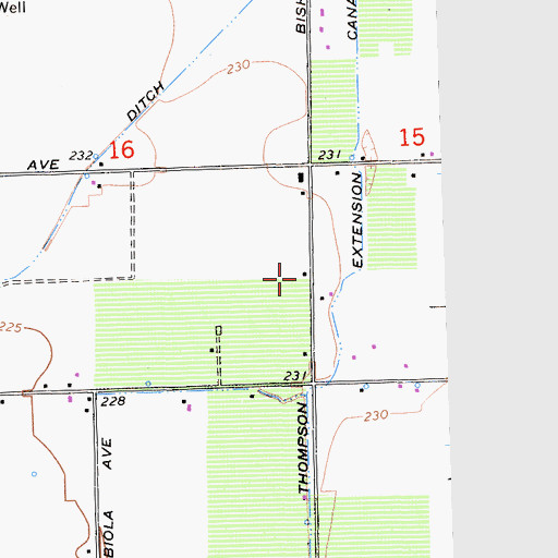 Topographic Map of Rolinda Church School (historical), CA