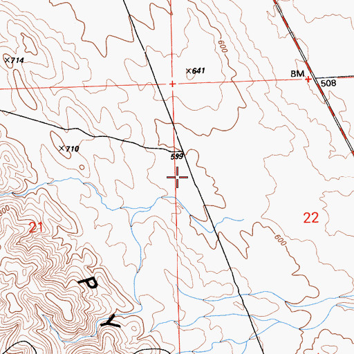Topographic Map of Dudley Pump Station (historical), CA