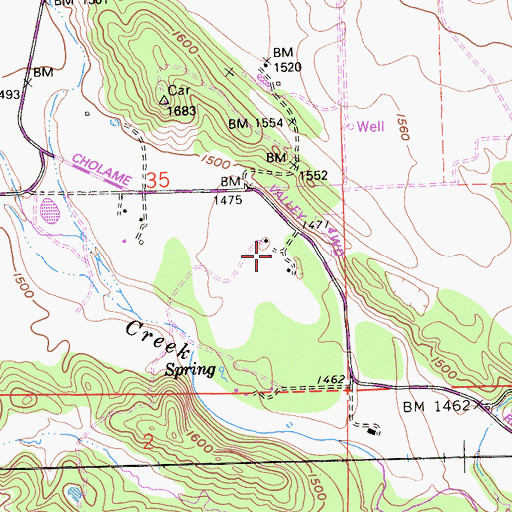 Topographic Map of Durham Ranch, CA