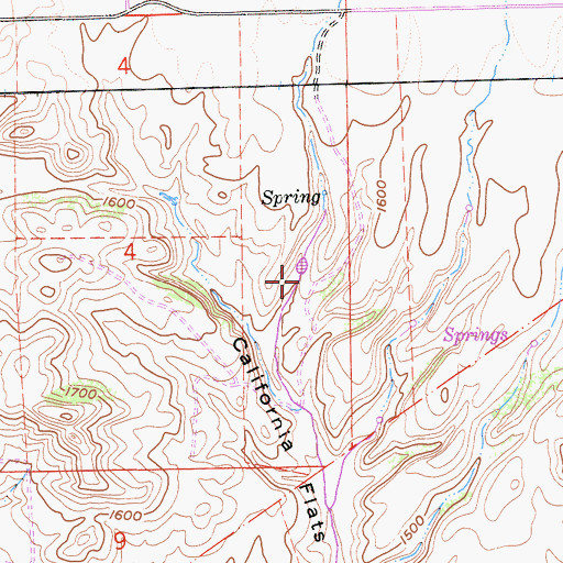 Topographic Map of Eaton Ranch (historical), CA