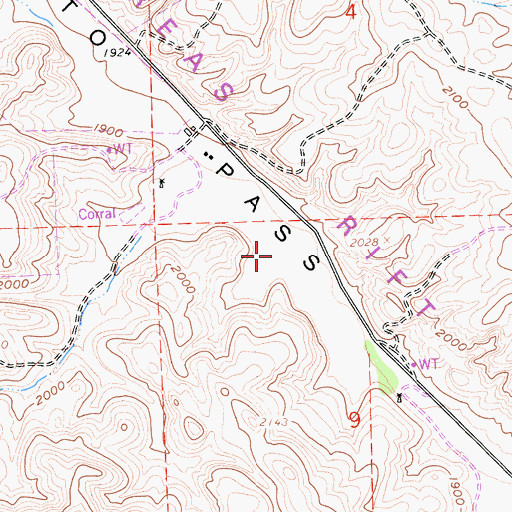 Topographic Map of Grant Lake (historical), CA