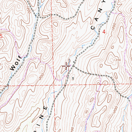 Topographic Map of Kester Ranch, CA