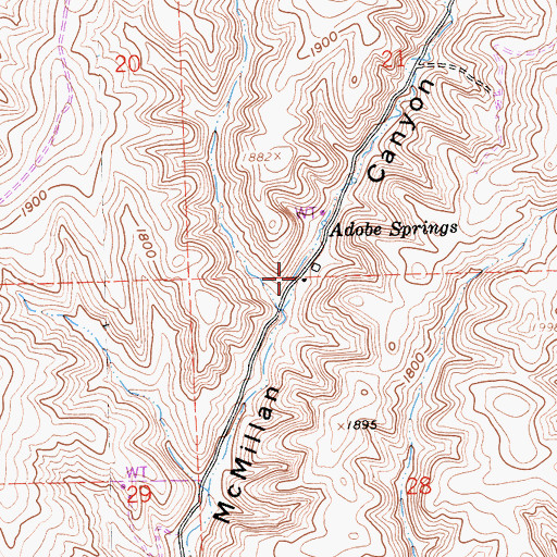 Topographic Map of Taylor Ranch, CA