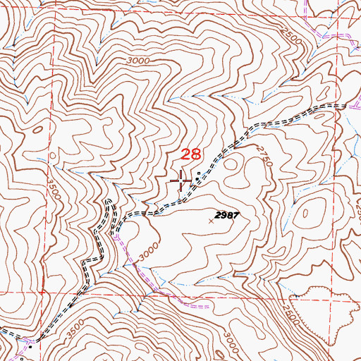 Topographic Map of A M Cooper Ranch, CA