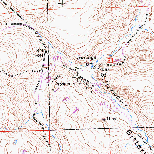Topographic Map of Summers (historical), CA