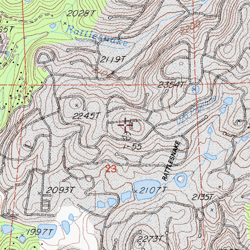 Topographic Map of Alta Sierra, CA