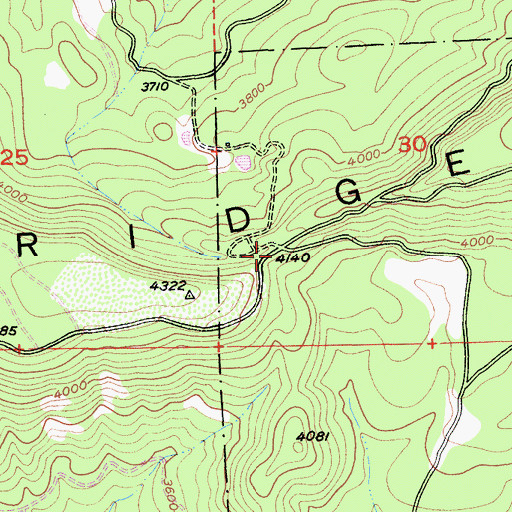 Topographic Map of Backbone House (historical), CA