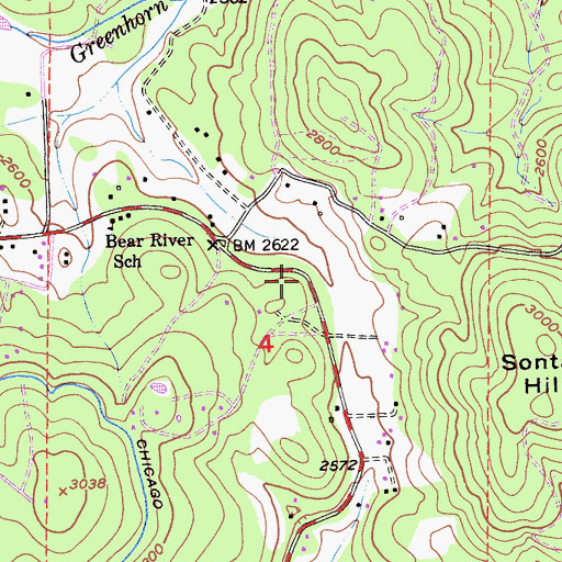 Topographic Map of Buena Vista (historical), CA