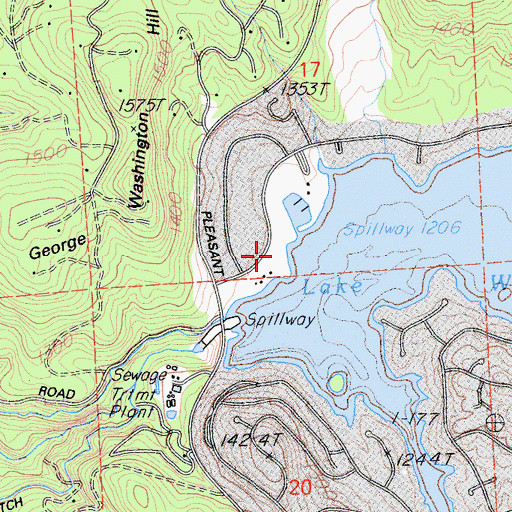Topographic Map of Bugler Cove Park, CA