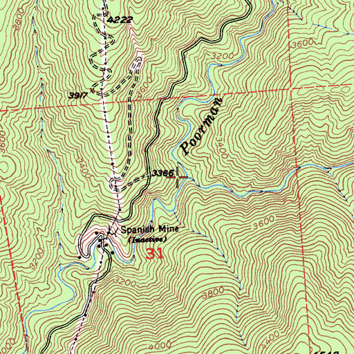 Topographic Map of Dillon (historical), CA