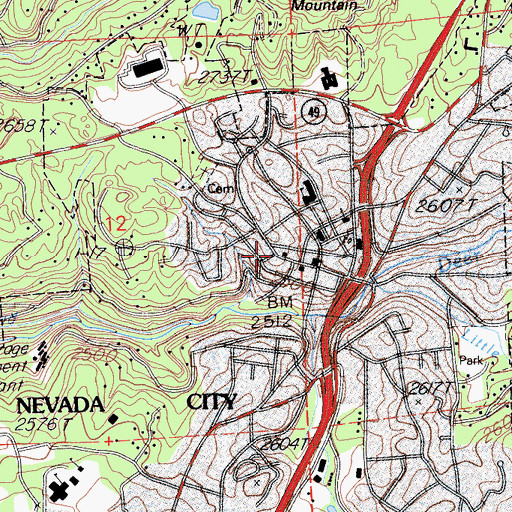 Topographic Map of Firehouse Number 2, CA