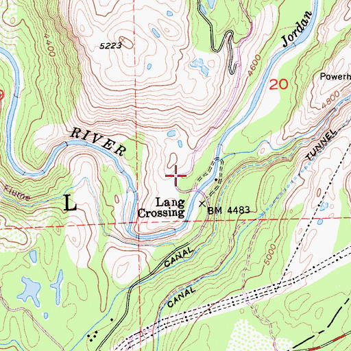 Topographic Map of Langs (historical), CA