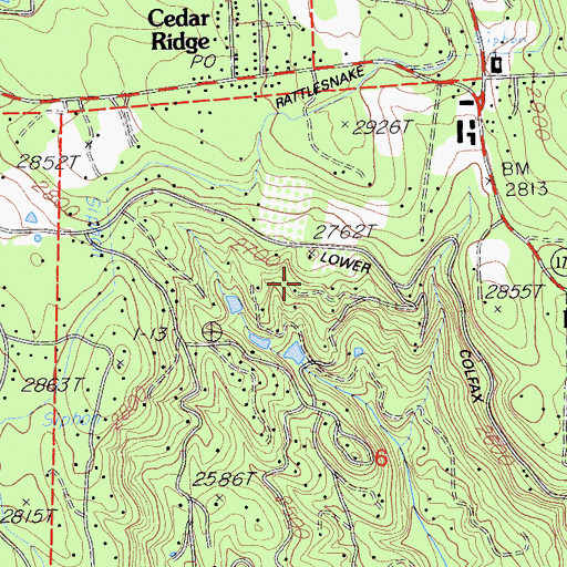 Topographic Map of Leduc Acres, CA