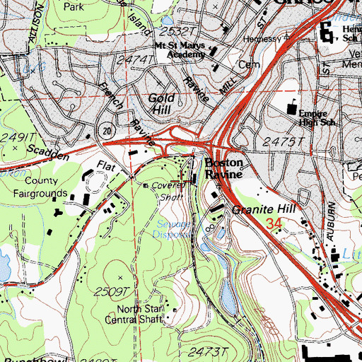 Topographic Map of North Star Museum, CA
