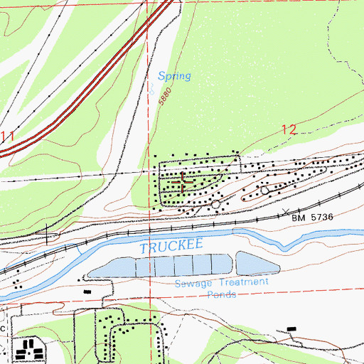 Topographic Map of Olympic Heights, CA