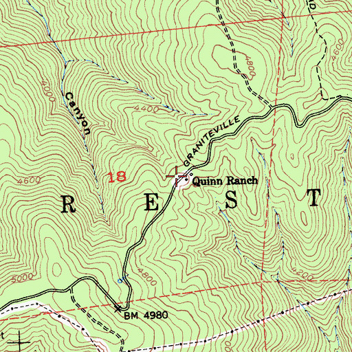 Topographic Map of Shands (historical), CA