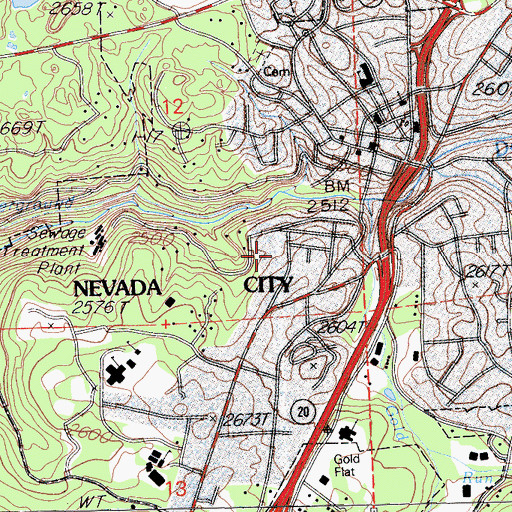 Topographic Map of Stewart Mansion, CA