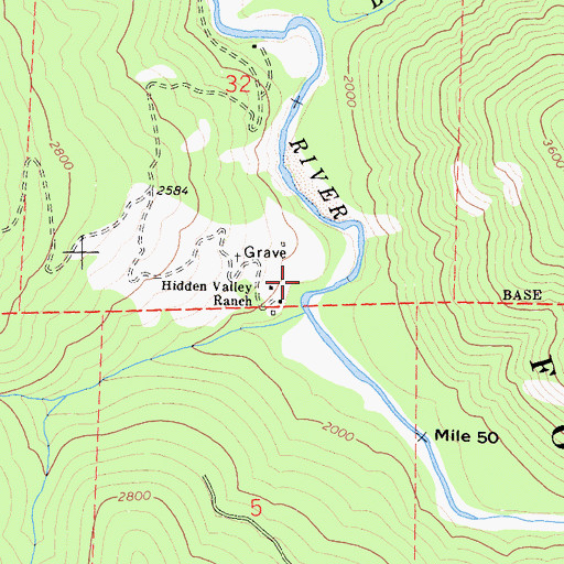 Topographic Map of Norgaar (historical), CA