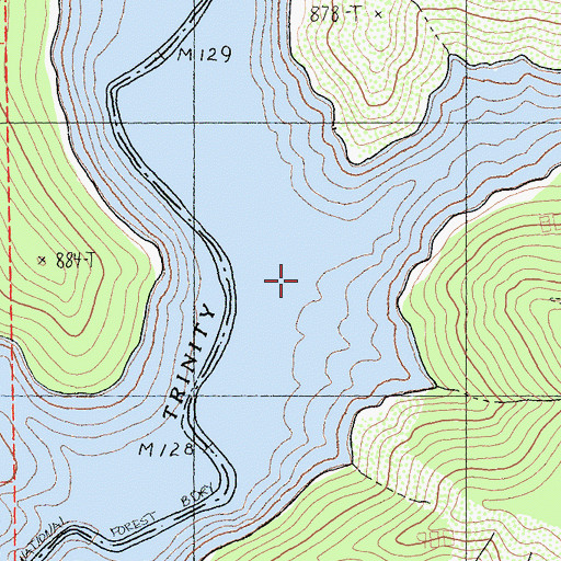 Topographic Map of Bragdon (historical), CA