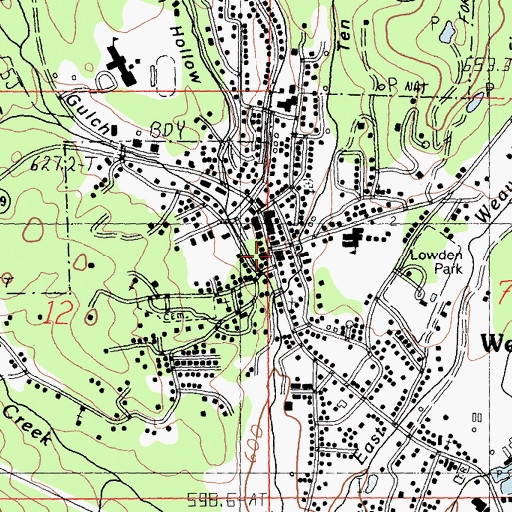 Topographic Map of Highland Art Center, CA