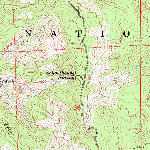 Topographic Map of Long Ridge School (historical), CA