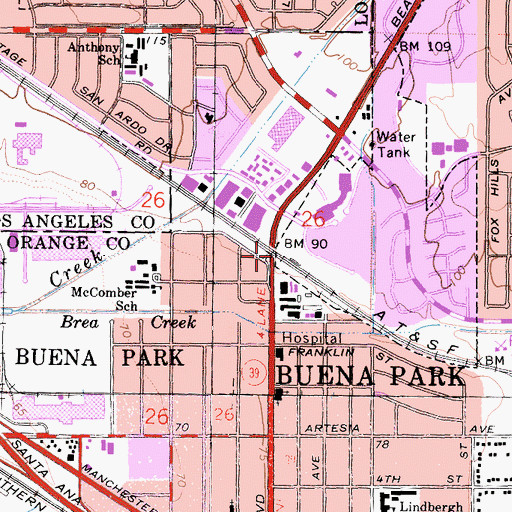 Topographic Map of Northam (historical), CA