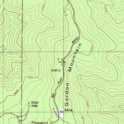 Topographic Map of Apex Mine, CA