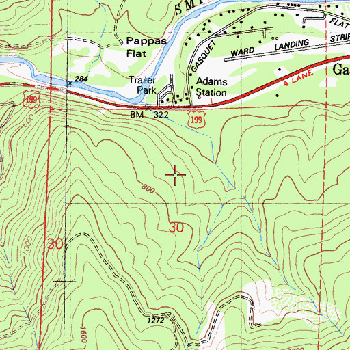 Topographic Map of Margy Mine, CA