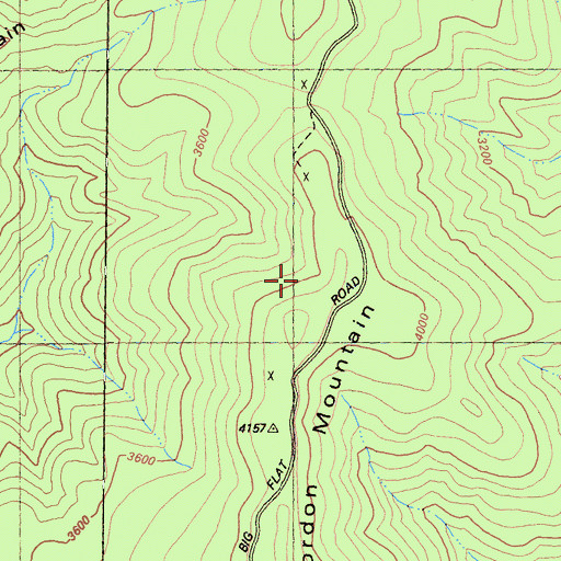 Topographic Map of Sunset Mine, CA