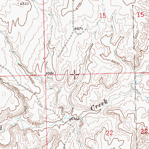 Topographic Map of Olds Claim Group, CO