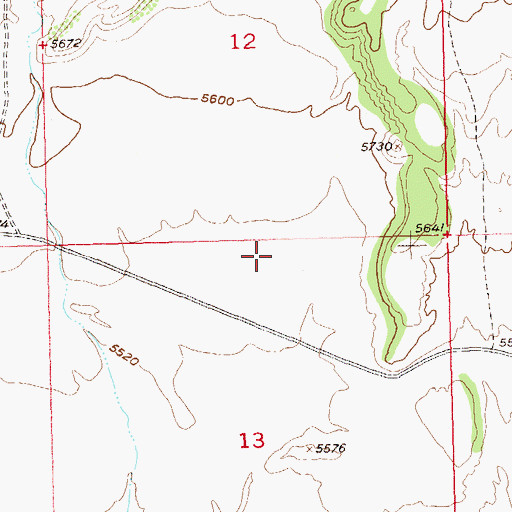 Topographic Map of Airborne Anomaly 56-10 Mine, CO