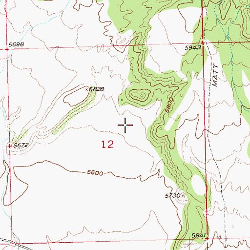 Topographic Map of Airborne Anomaly 56-9 Mine, CO