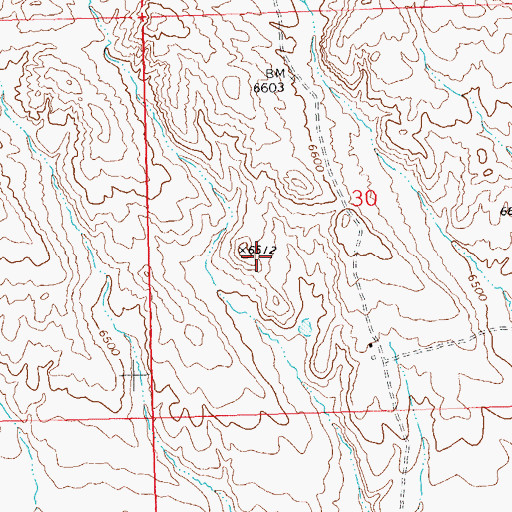 Topographic Map of Vermillion Cliffs Mine, CO