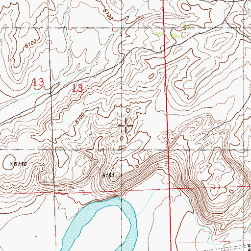 Topographic Map of Lucky Claim, CO