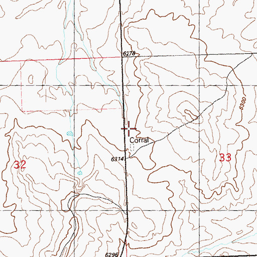 Topographic Map of Maybell Pit, CO