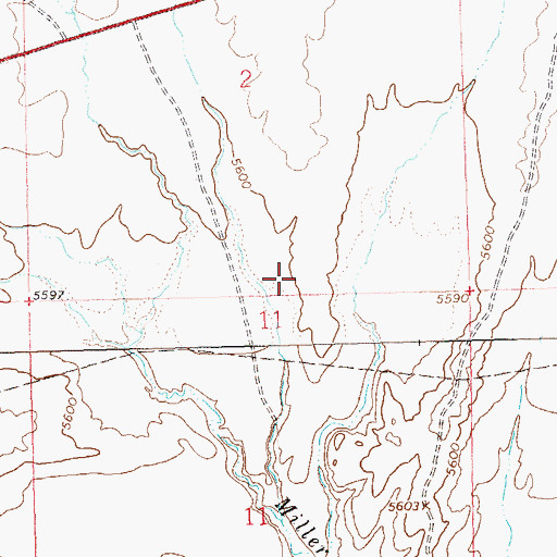 Topographic Map of Blue Mountain Number Four, CO