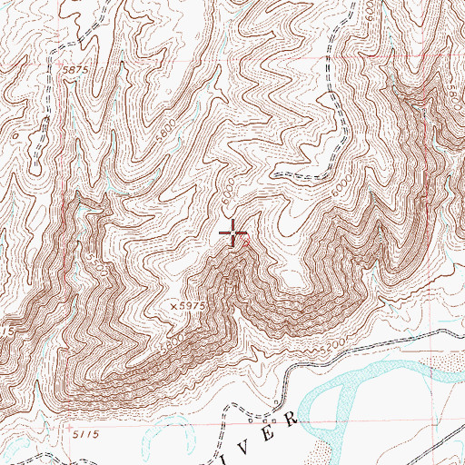 Topographic Map of White River Cliff Mine, CO