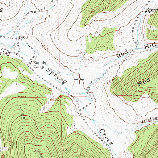 Topographic Map of East Fork Mine, CO