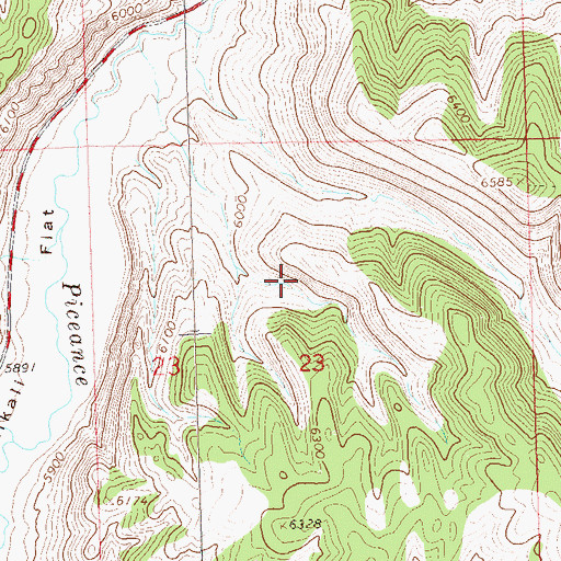 Topographic Map of U.S.B.M. Number One Shaft, CO