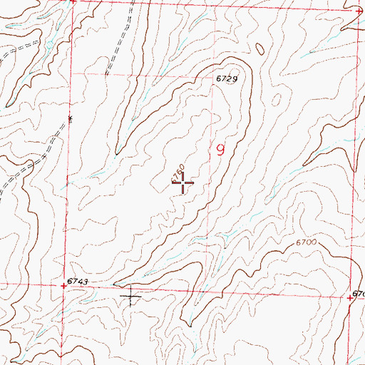 Topographic Map of Airborne Anomaly B17-126 Mine, CO